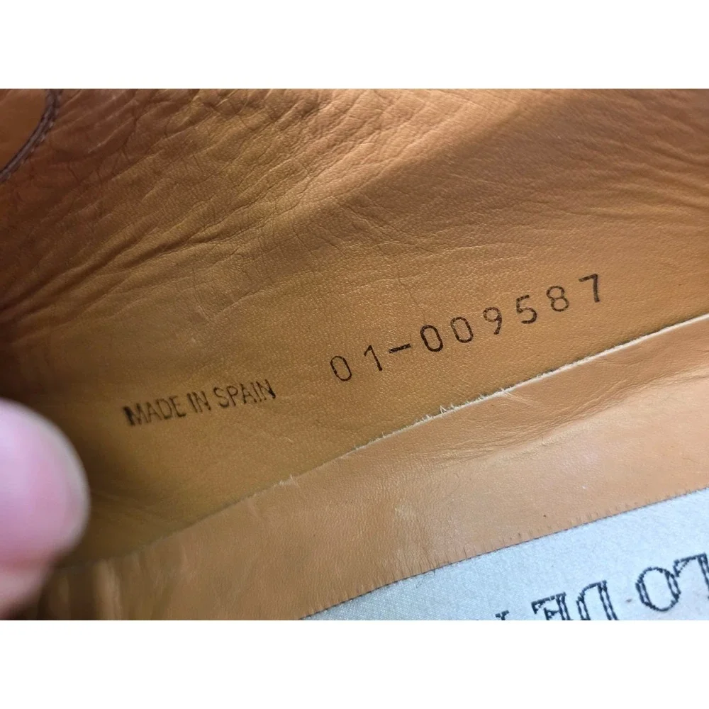 Paolo De Marco Branco Men's Dress Shoes 10 M Brown Leather Oxford Made in‎ Spain